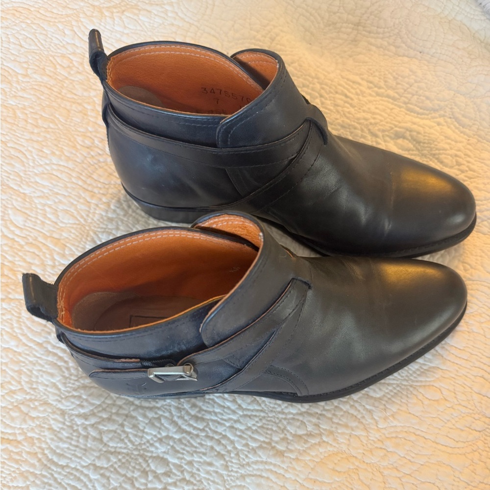 EEUC Frye black ankle boots